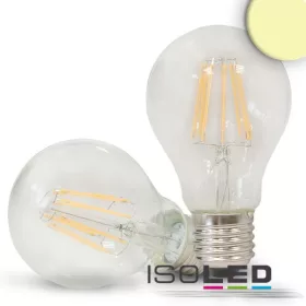 E27 Led Izzó, 7W, Átlátszó, Meleg Fehér