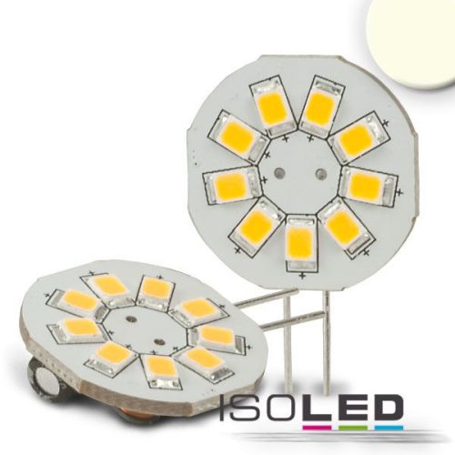 G4 LED szpot fényforrás, 9SMD, 1,5 W, semleges fehér, oldalsó foglalattal