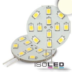   G4 LED szpot fényforrás, 12 SMD, 2W, semleges fehér, oldalsó foglalattal
