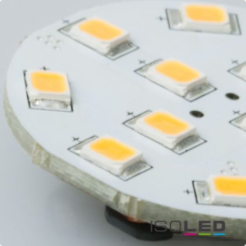 G4 LED szpot fényforrás, 12 SMD, 2W, semleges fehér, oldalsó foglalattal