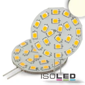   G4 LED szpot fényforrás, 21 SMD, 3W, semleges fehér, oldalsó foglalattal
