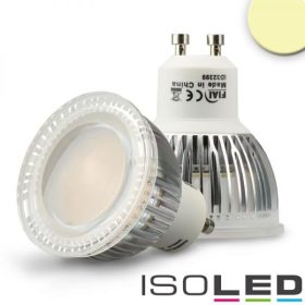 GU10 LED szpot fényforrás, 6W, diffúz üveg, meleg fehér