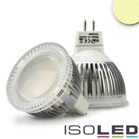   MR16 LED szpot fényforrásfény 6W üveg diffúz, 120°, meleg fehér