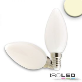   E14 LED gyertya fényforrás, 2 W, opál, meleg fehér, dimmelheto