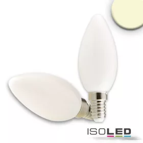   E14 LED gyertya fényforrás, 2 W, opál, meleg fehér, dimmelheto