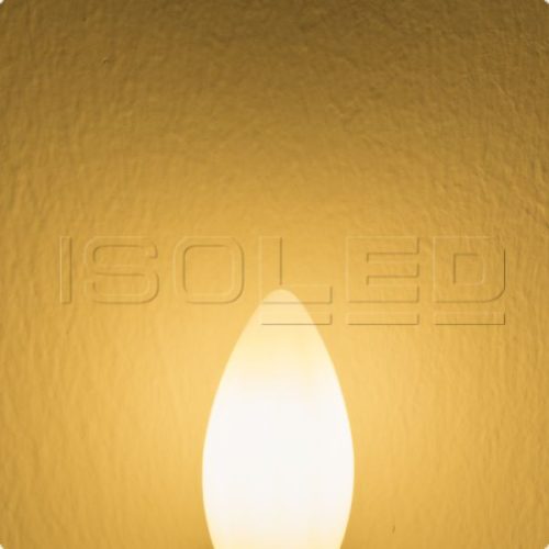 E14 LED gyertya fényforrás, 4 W, opál, meleg fehér, dimmelheto