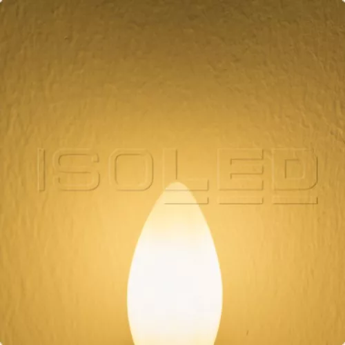 E14 LED gyertya fényforrás, 4 W, opál, meleg fehér, dimmelheto