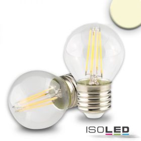   E27 LED Illu fényforrás, 4 W, átlátszó, meleg fehér, dimmelheto