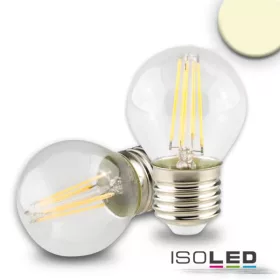   E27 LED Illu fényforrás, 4 W, átlátszó, meleg fehér, dimmelheto