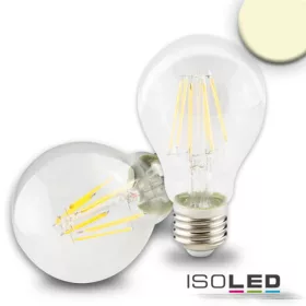   E27 LED fényforrás, 5 W, átlátszó, meleg fehér, dimmelheto