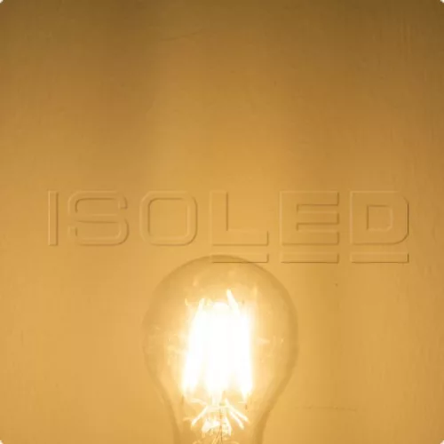 E27 LED fényforrás, 5 W, átlátszó, meleg fehér, dimmelheto