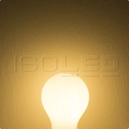 E27 LED körte, 5 W, tejszeru, meleg fehér, dimmelheto