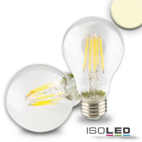   E27 LED fényforrás, 8 W, átlátszó, meleg fehér, dimmelheto