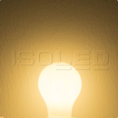 E27 LED körte, 8 W, tejszeru, meleg fehér, dimmelheto