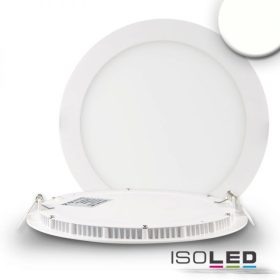   LED mélysugárzó, 18 W, ultra lapos, kerek, fehér, semleges fehér