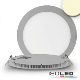  Led Mélysugárzó, 18 W, Ultra Lapos, Kerek, Ezüst, Meleg Fehér