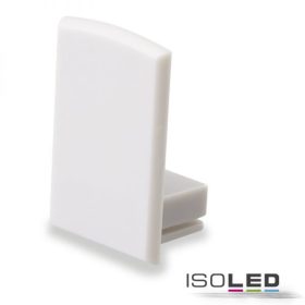   EC16 végfedél SURF12 RAIL profilhoz, COVER4-gyel, kábelkimenet nélkül, PVC, szürkés fehér