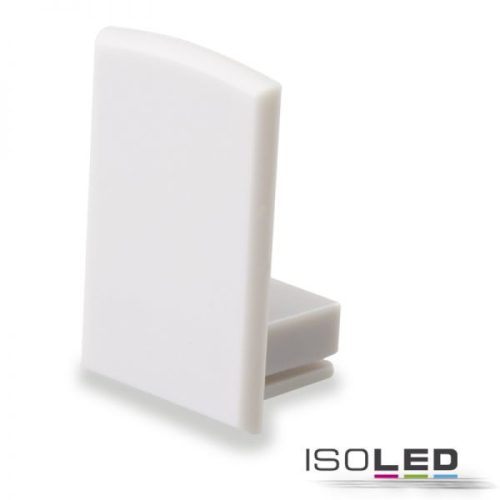EC16 végfedél SURF12 RAIL profilhoz, COVER4-gyel, kábelkimenet nélkül, PVC, szürkés fehér