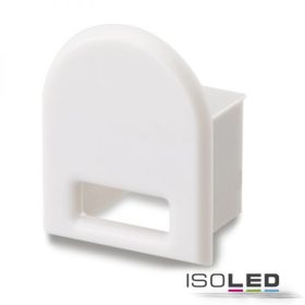   EC20 végfedél SURF12 RAIL profilhoz, COVER5-tel, kábelkimenettel, PVC, szürkés fehér