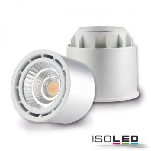 LED szpot fényforrás, SUNSET, GU10, 10W, ezüst, 45°, 2000-2800K, CRI99, külso trafó, Dim-to-warm