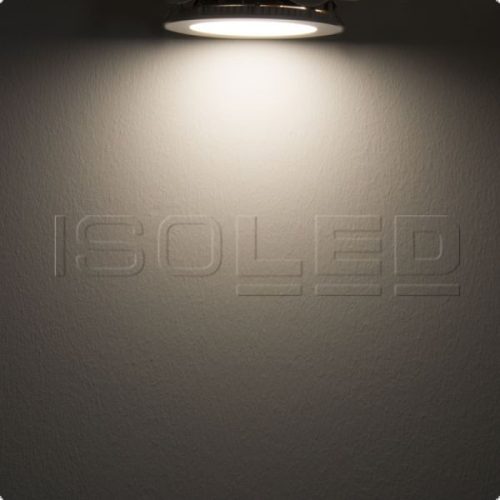 Led Mélysugárzó, 12 W, Kerek, Ultra Lapos, Ezüst, Meleg Fehér, Dimmelheto