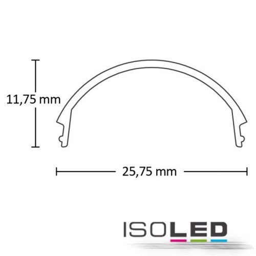 Cover6 Fedél Opál/Szatinált, 200 Cm A Round14 Profilnak