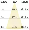 LED mélysugárzó, 15 W, ultra lapos, ColorSwitch 2600K|3100K|4000K, dimmelheto
