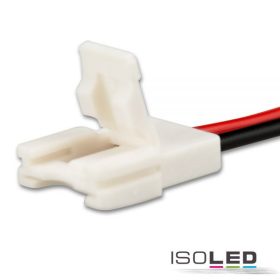   Kábelcsatlakozó klipsz, 2 pólusú, IP20, 10 mm széles, >8 mm osztási távolságú flexibilis szalaghoz