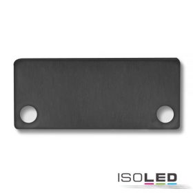   EC43 végfedél SURF/DIVE24 FLAT profilhoz COVER10-zel, alumínium, fekete RAL 9005, 2  db, csavarral