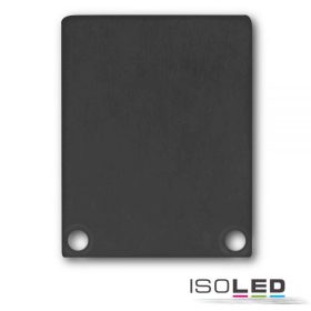   EC45 végfedél RAL 9005 SURF/DIVE24 FLAT profilhoz COVER12-vel, fekete, alumínium, 2 db, csavarral