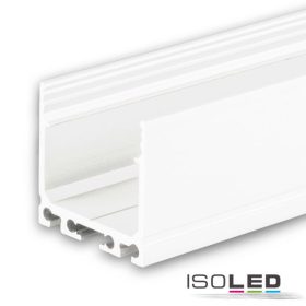   LED SURF24 konstrukciós profil, alumínium, porfestett, fehér RAL 9010,  H:200 cm