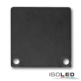   EC47 végfedél SURF/DIVE24 profilhoz COVER10-el, fekete alumínium RAL 9005, 2 db, csavarral