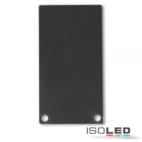   EC49 végfedél SURF/DIVE24 profilhoz COVER12-vel, fekete alumínium RAL 9005, 2 db, csavarral