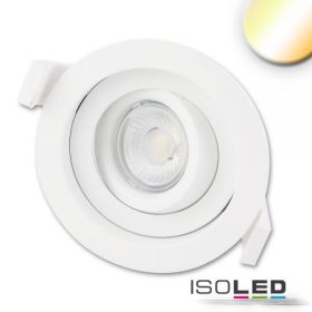   LED süllyesztett szpotlámpa SUNSET, változtatható színhom,fehér,9W,45°,2000-2800K,Dimm-to-warm