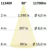 LED csarnoklámpa LN, 100 W, 90°, IP65, semleges fehér