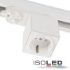 3 fázisú adapter védoérintkezos dugóval, fehér, 6 A-es biztosítékkal