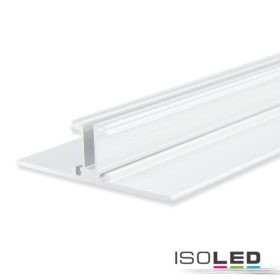   LED 2 oldalas falmosó lámpaprofil, alumínium, porfestett, fehér,  H:200 cm