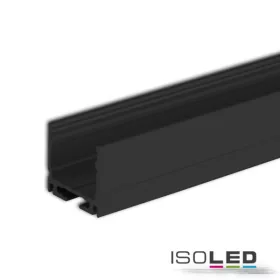   LED  SURF16 konstrukciós profil alumínium, fekete, eloxált, 200 cm