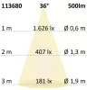 GU10 teljes spektrumú LED szpot fényforrás, 7 W, COB, 36°, 4000K, dimmelheto
