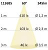 GU10 LED szpot fényforrás, SUNSET, 5,5 W, 60°, 2200-3000K, CRI90, dim-to-warm