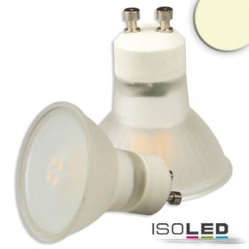   GU10 LED szpot fényforrás, 3 W, 270°, opál, meleg fehér, dimmelheto