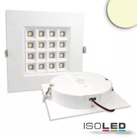   LED-es downlight Prism vakításcsökkentett 10W, IP54, meleg fehér, dimmelheto
