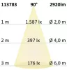 LED-es downlight Prism vakításcsökkento 25W, IP54, semleges fehér, dimmelheto
