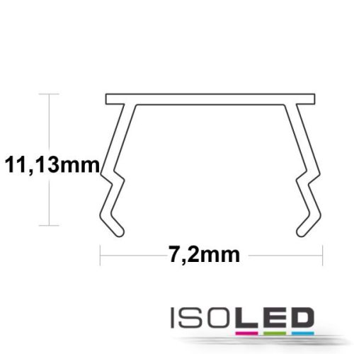 COVER27 fedél Planar/Double Curve kész profilhoz, , opál, H:200 cm