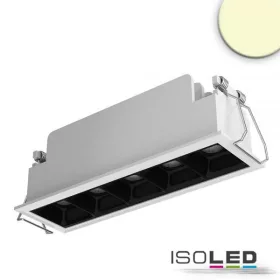   LED süllyesztett lámpatest vetítolencsés vonal, fehér/fekete, dimmelheto, 10 W, meleg fehér