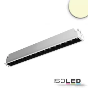   LED süllyesztett lámpatest vetítolencsés vonal, fehér/fekete, dimmelheto, 30 W, meleg fehér