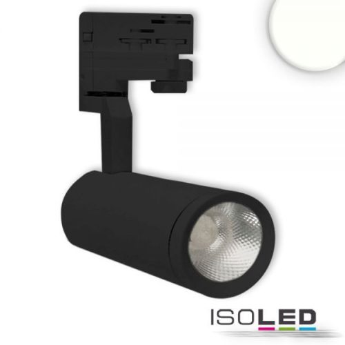 3 Fázisú Sínre Szerelheto Spotlámpák, 28 W, 15°, Fekete, 3500K