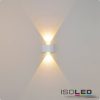 Kültéri LED fali lámpa, fel/le, IP54, 2*1 W CREE, homok fekete, meleg fehér
