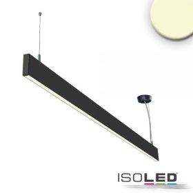   LED függesztett lámpa lineáris fel/le 1200, 40 W, fekete, meleg fehér