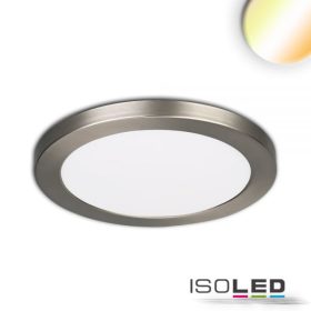   LED süllyesztett/felületre való lámpa SlimFlex,12 W,ColorSwitch 3000-3500-4000K,szálcsiszolt nikkel